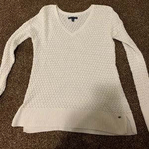 American eagle white sweater
